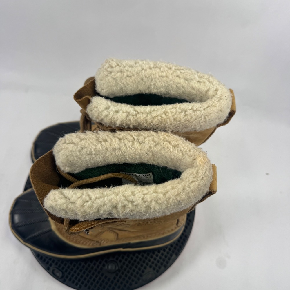 Women's Tan Sorel Caribou Winter Boots Waterproof Size 6 Removable Liner - Picture 7 of 10